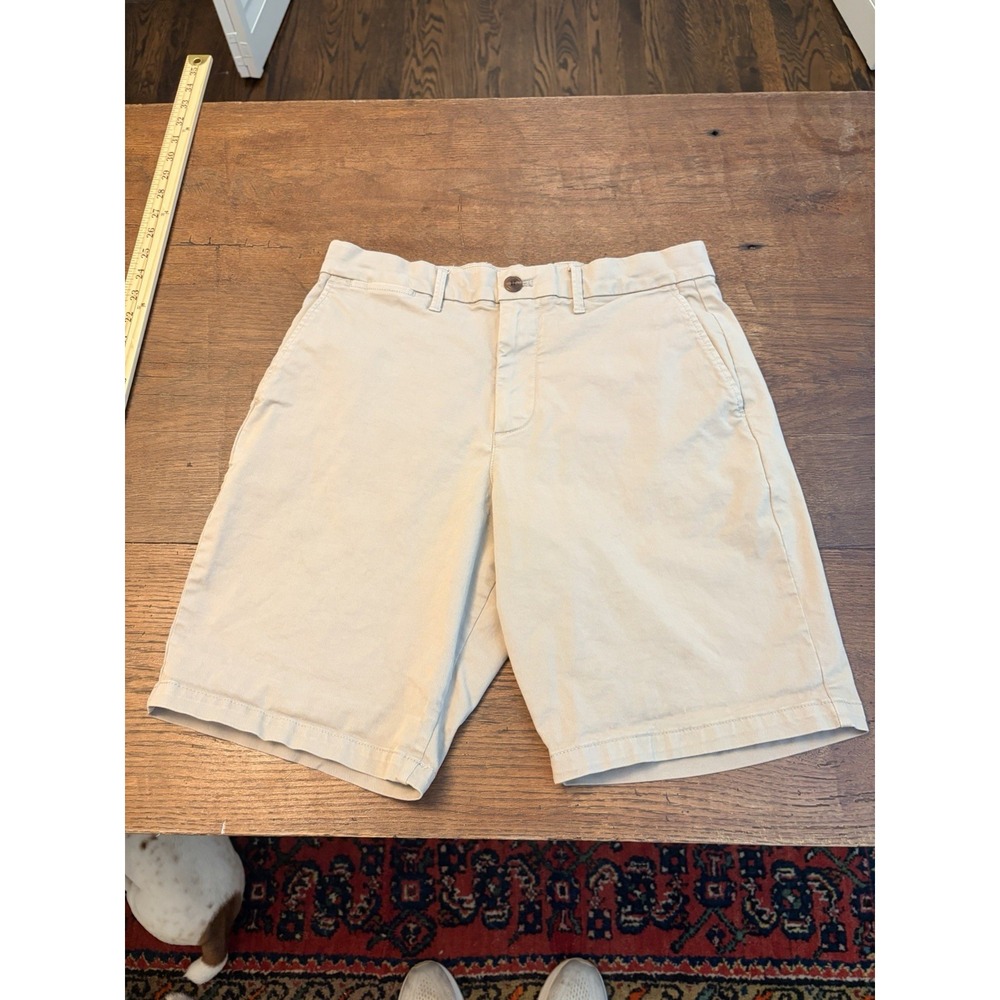 Gap 10" Short Chino Shorts Mens 30 Khaki Regular Fit Pockets Flat Front